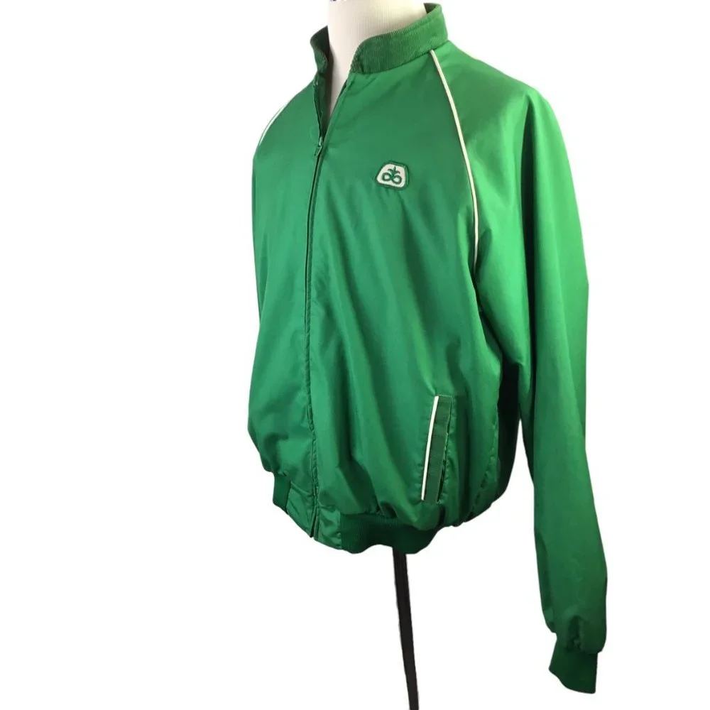 Vintage Swingster Pioneer Seed Jacket XLT Agriculture Farmer USA Windbreaker Zip - Picture 3 of 9